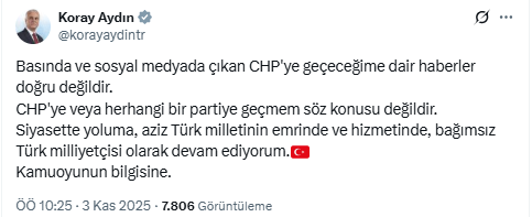 CHP'ye geçeceği söylenen Koray Aydın kararını verdi 1 chpye gececegi soylenen koray aydin kararini verdi 0 F4n6dtlm