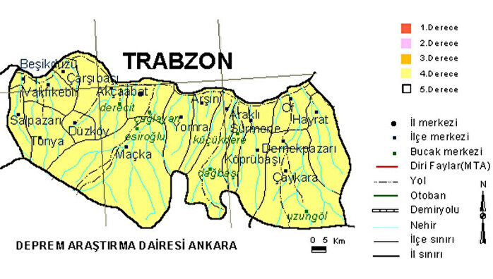 trabzon fay hatti ve deprem riski tasiyan ilceler 0