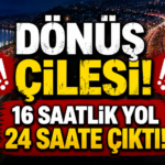 Trabzon'dan Dönüş Çilesi! Bayram Sonrası Yollar Kilitlendi