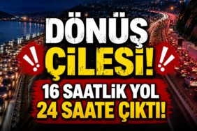 Trabzon'dan Dönüş Çilesi! Bayram Sonrası Yollar Kilitlendi