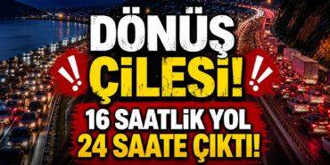 Trabzon'dan Dönüş Çilesi! Bayram Sonrası Yollar Kilitlendi