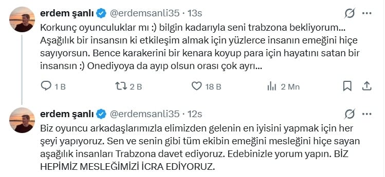 Dizi eleştirisi ortalığı karıştırdı! Erdem Şanlı’dan Kaan Sekban’a çok sert sözler 3 dizi elestirisi ortaligi karistirdi erdem sanlidan kaan sekbana cok sert sozler 2 9k26p7tE