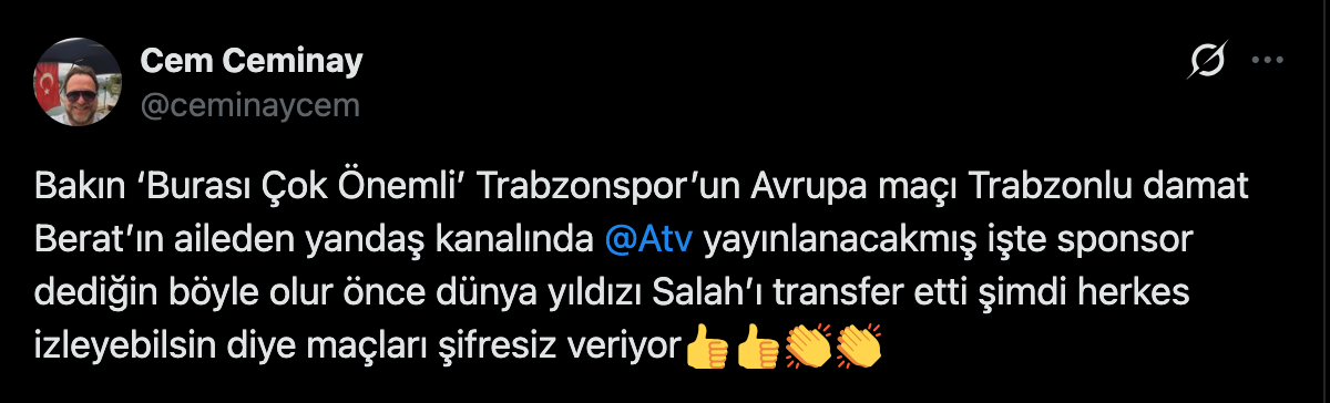 CEM CEMİNAY'DAN TRABZONSPOR'A SKANDAL PROVOKASYON! AVRUPA MAÇI ÜZERİNDEN HADSİZ PAYLAŞIM 1 ceminay